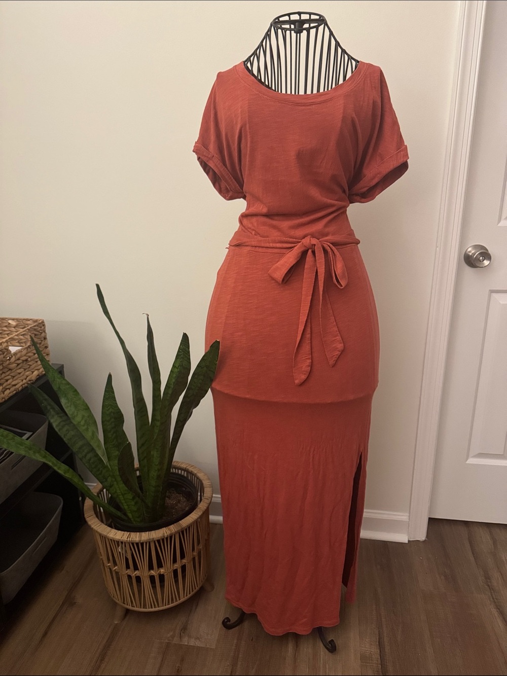 Sanctuary Rust Orange Maxi Dress